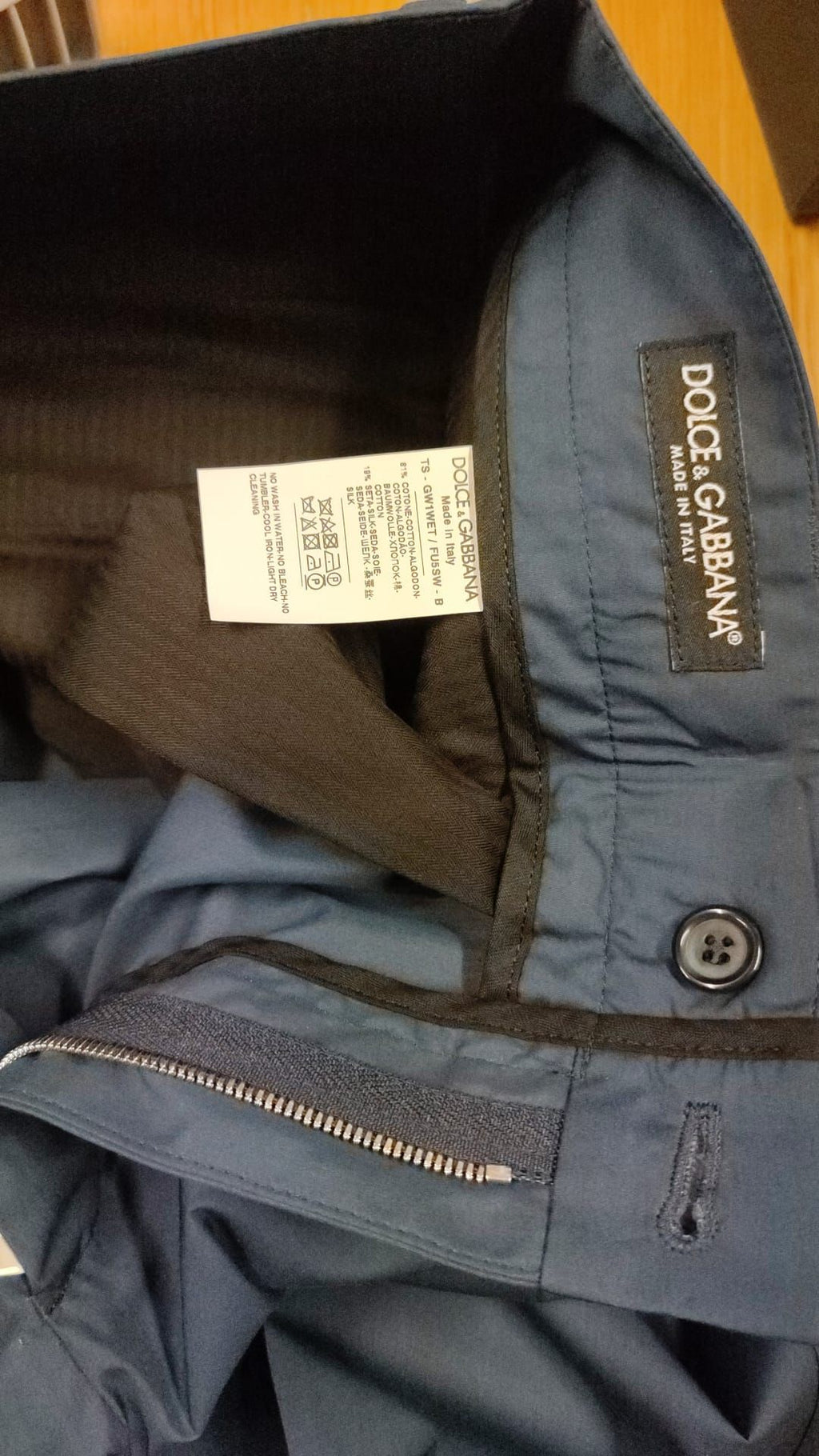 Dolce & Gabbana Blue Chino Pants for Men additional view