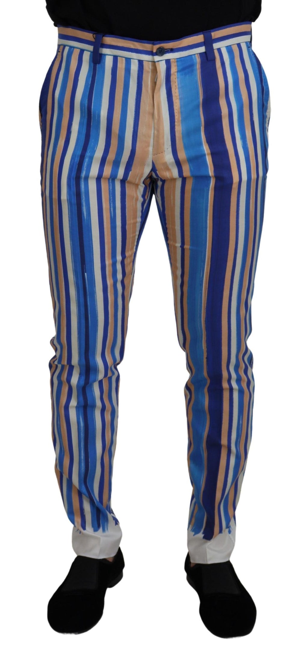 Dolce & Gabbana Blue Skinny Pants for Men