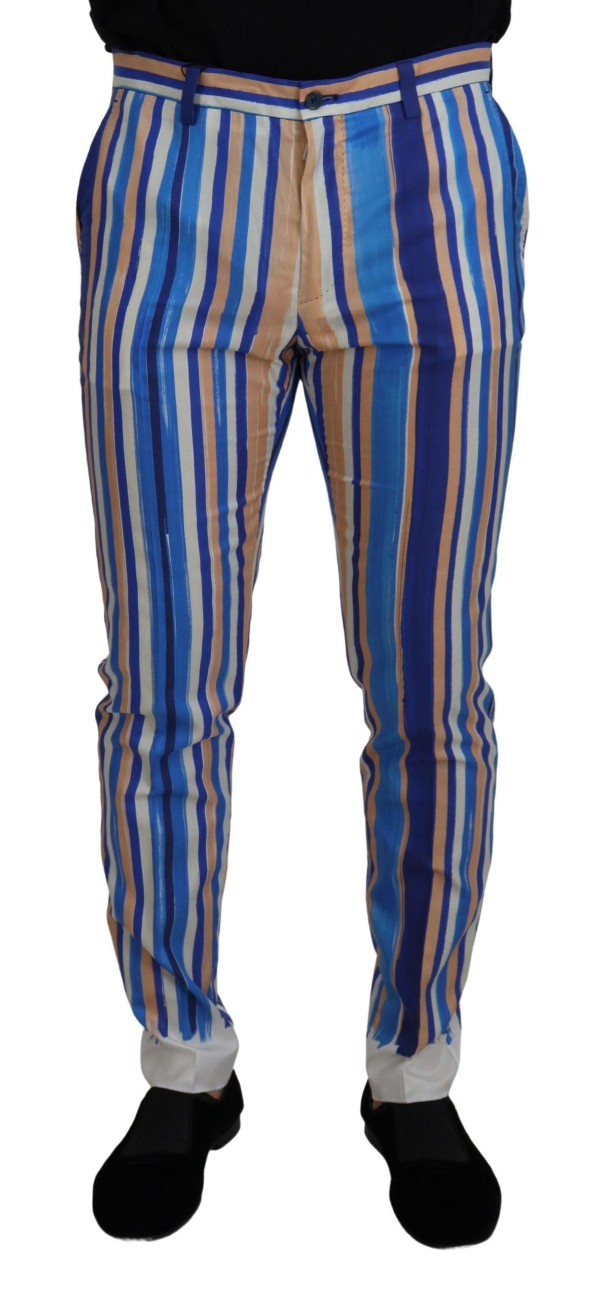 Dolce & Gabbana Blue Skinny Pants for Men