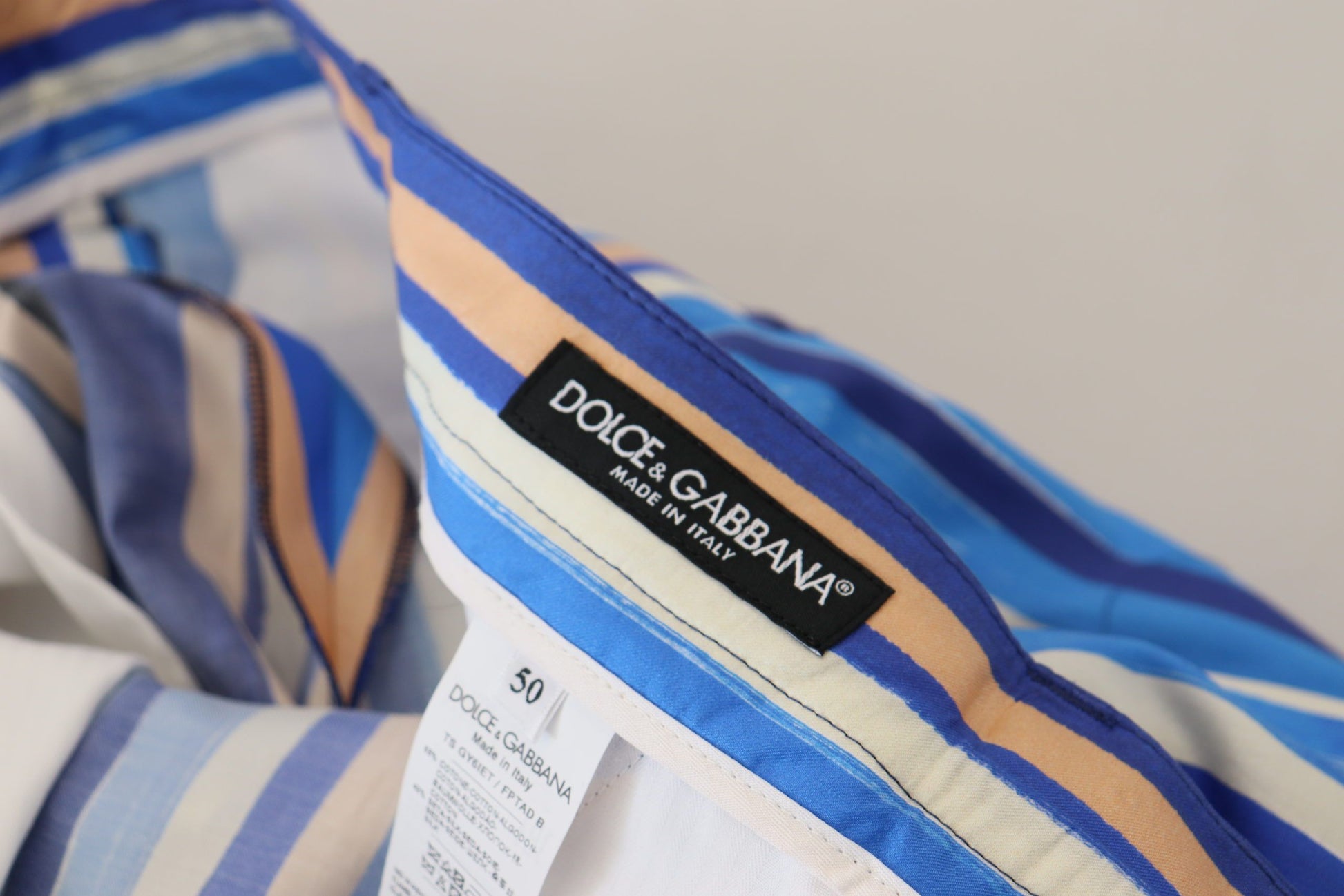 Dolce & Gabbana Blue Skinny Pants for Men additional view
