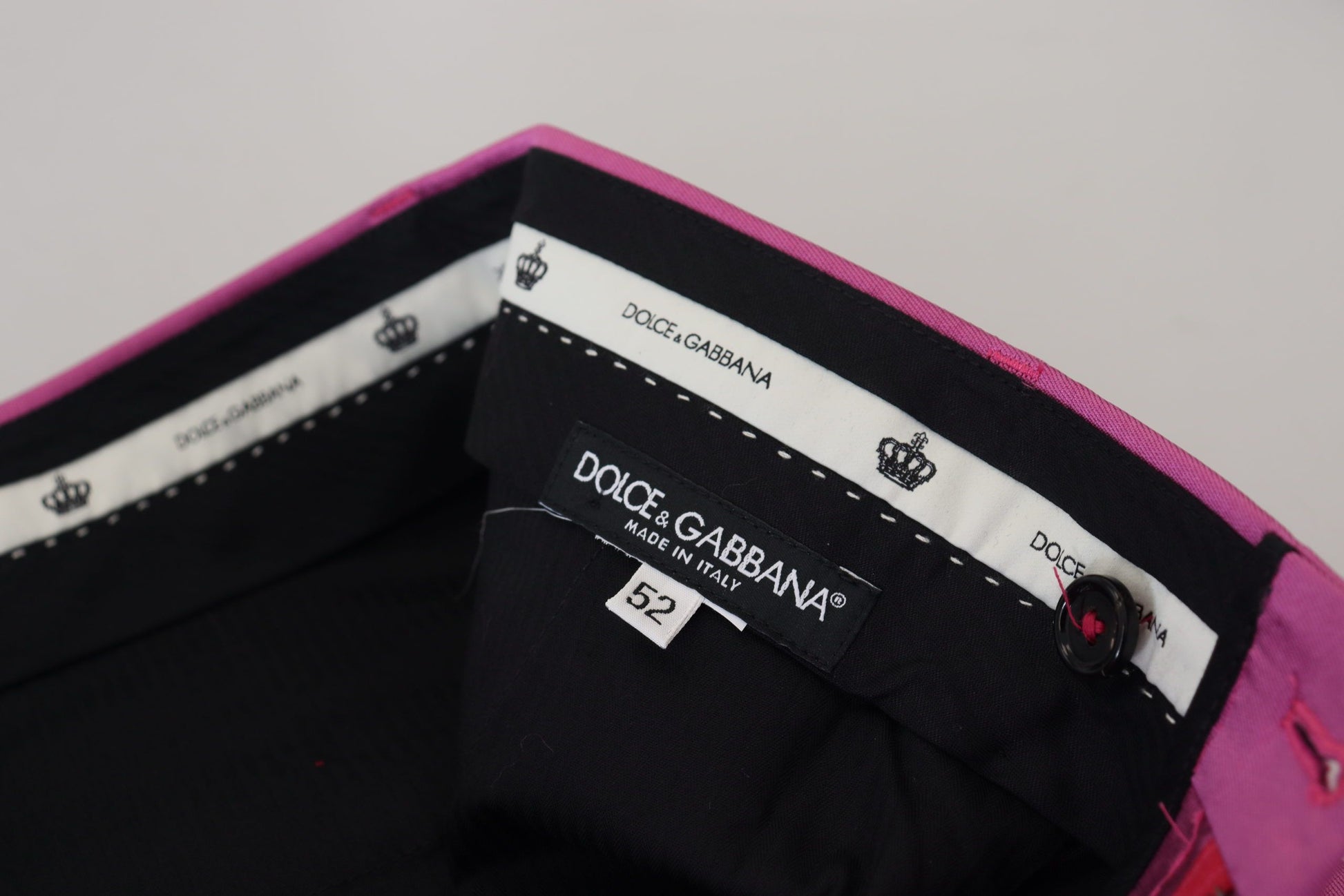 Dolce & Gabbana Pink Dress Pants for Men side view
