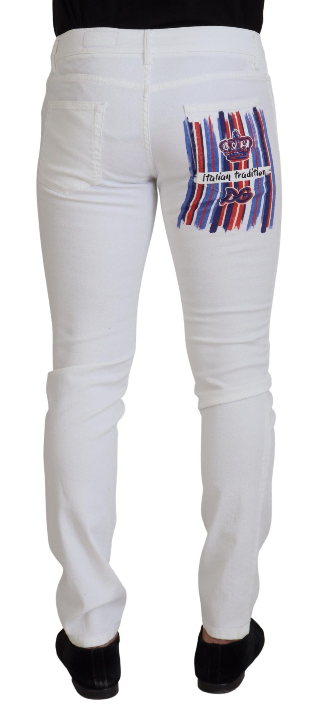 Dolce & Gabbana White Skinny Jeans for Men alternate view