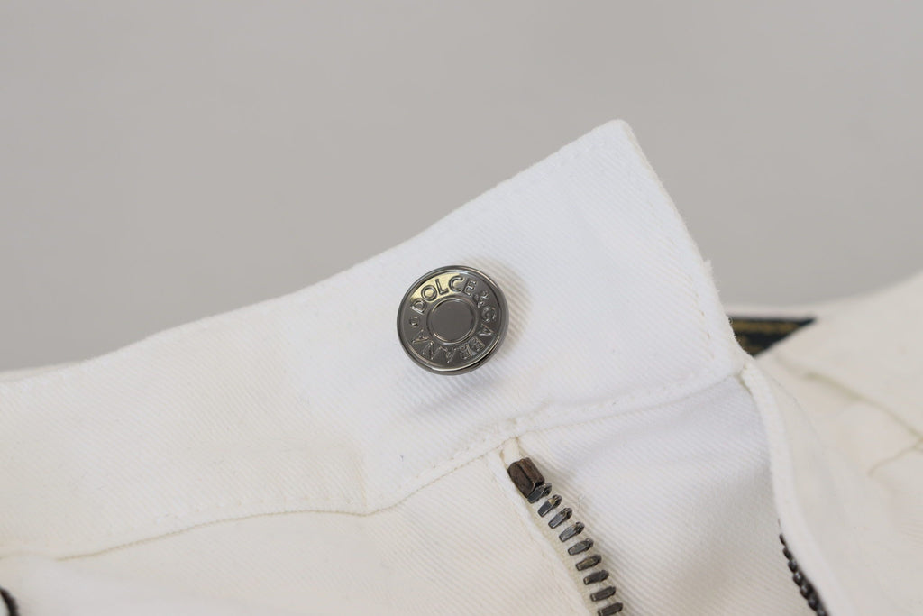 Dolce & Gabbana White Skinny Jeans for Men additional view