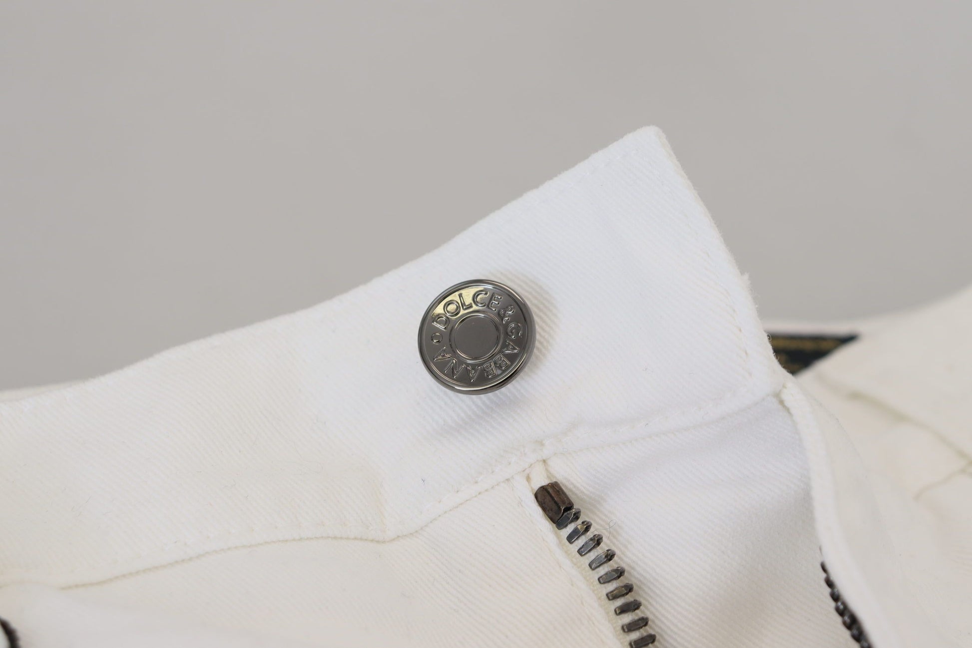 Dolce & Gabbana White Skinny Jeans for Men additional view