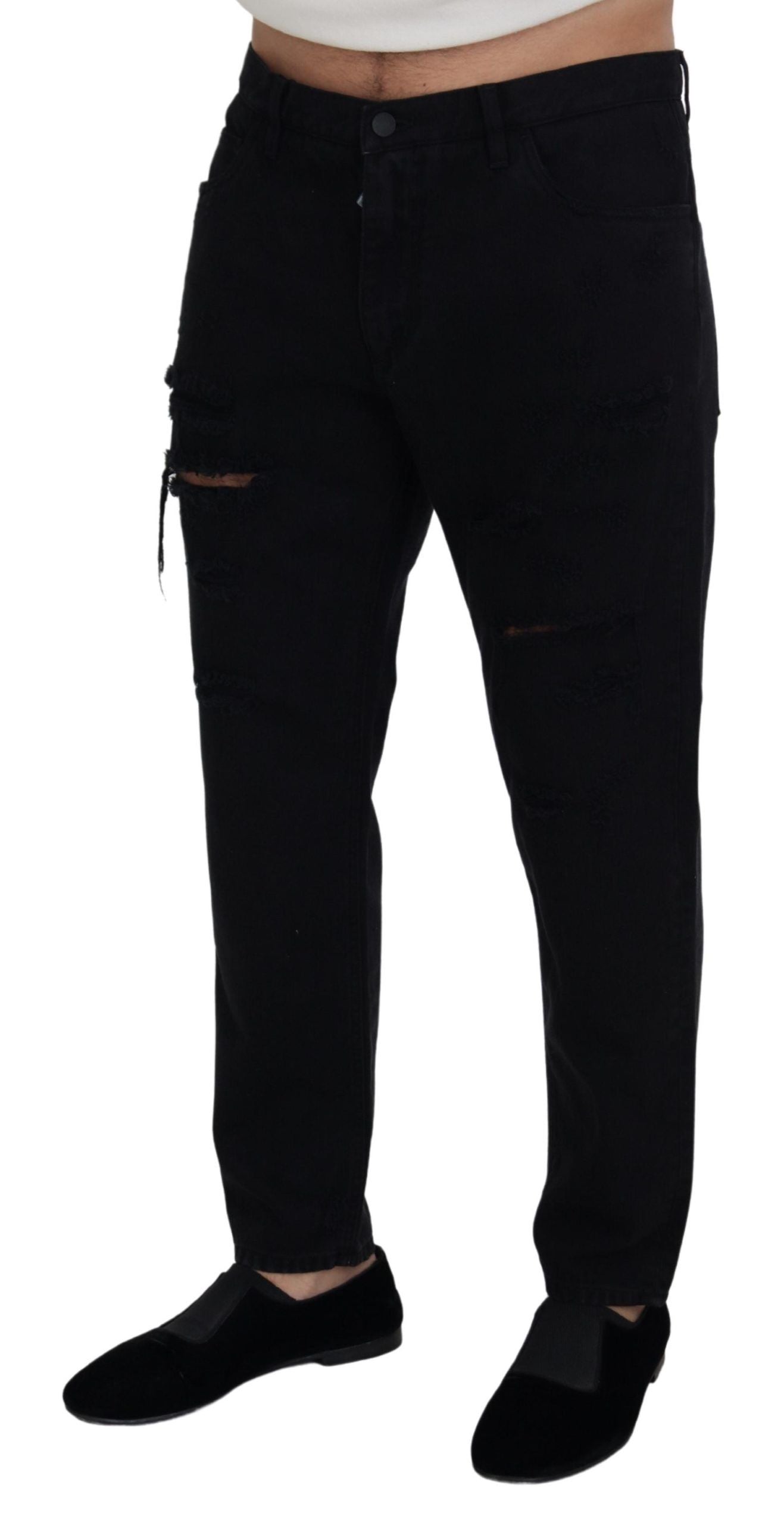 Dolce & Gabbana Black Relaxed Fit Jeans for Men alternate view