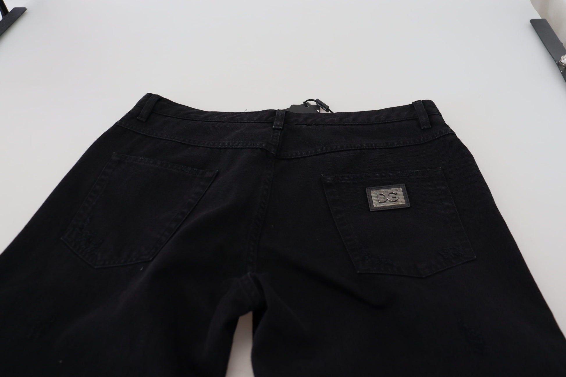 Dolce & Gabbana Black Relaxed Fit Jeans for Men side view