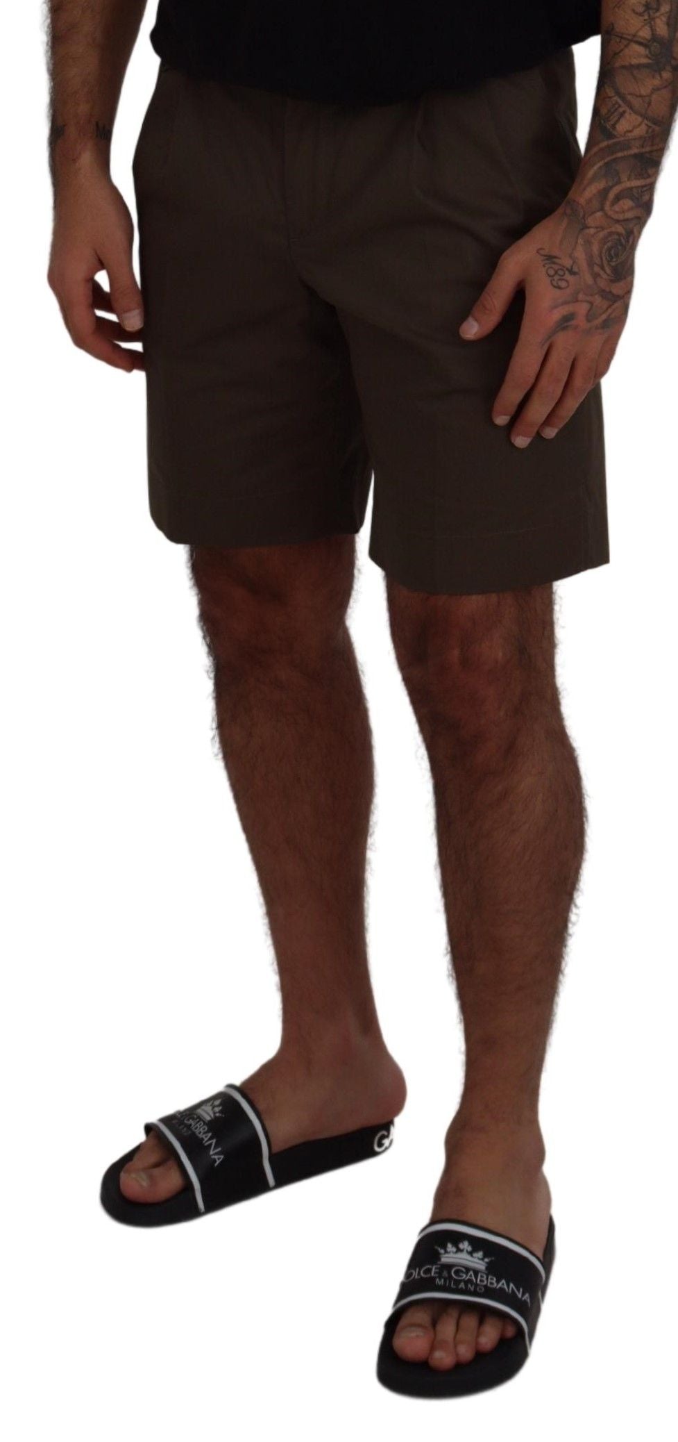 Dolce & Gabbana Green Shorts for Men detail view