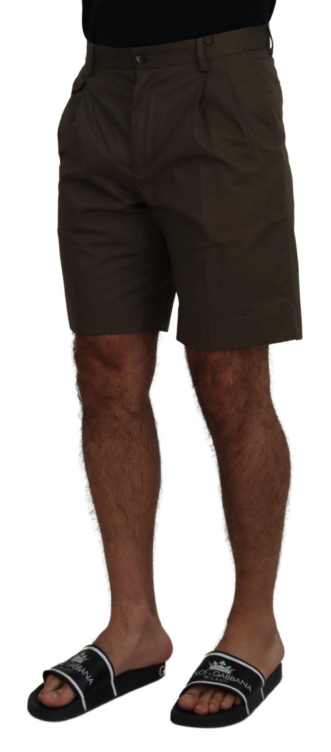 Dolce & Gabbana Green Shorts for Men side view