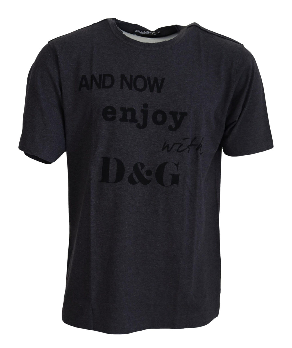 Dolce & Gabbana Grey T-Shirt for Men