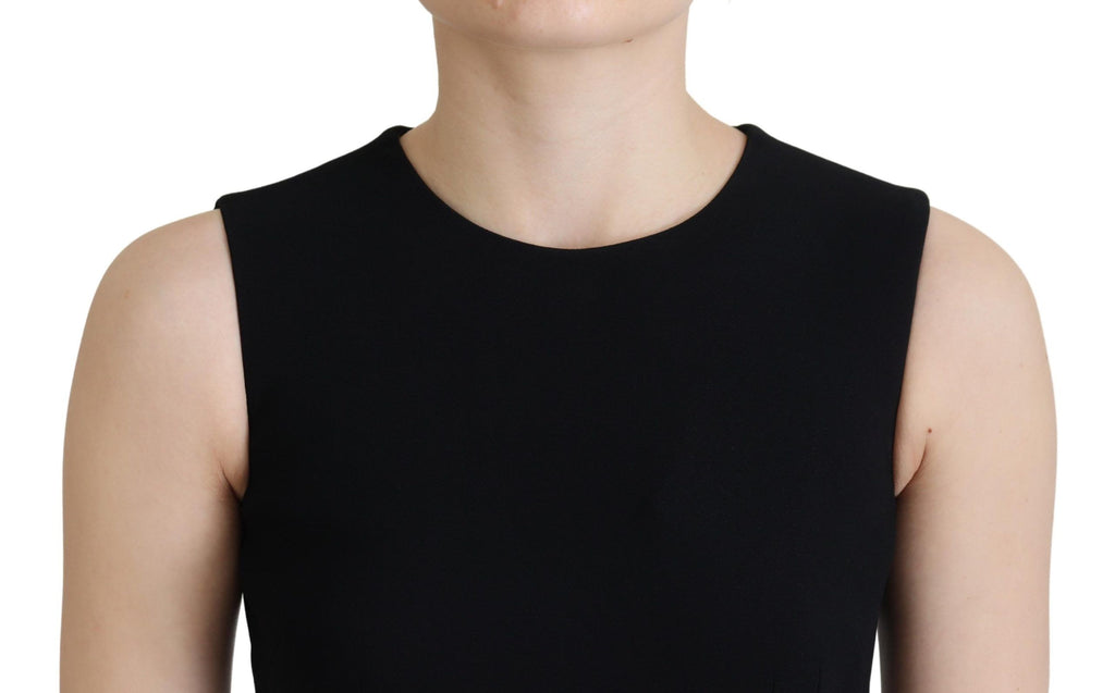 Dolce & Gabbana Black Midi Dress for Women side view