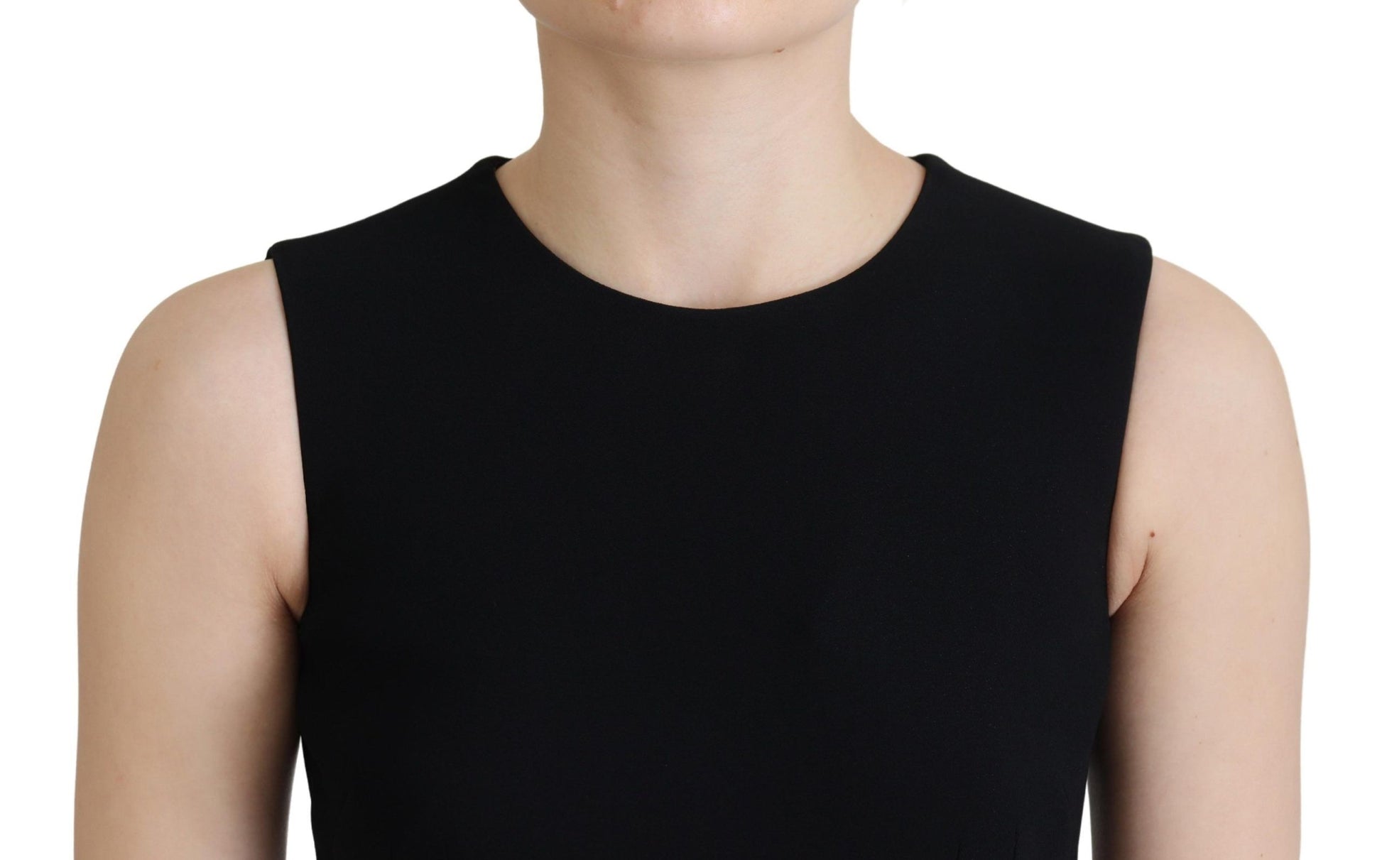 Dolce & Gabbana Black Midi Dress for Women side view