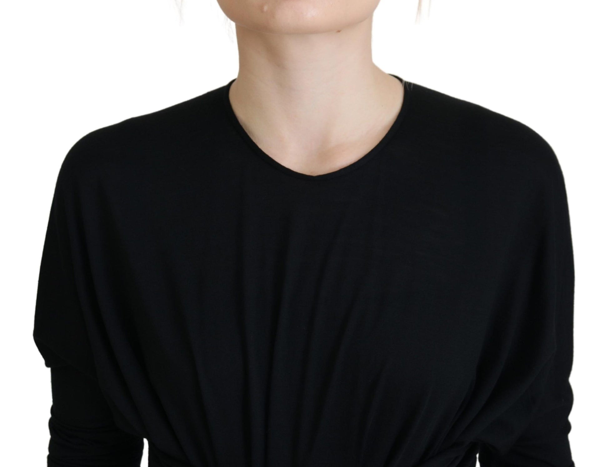Dolce & Gabbana Black Long Dress for Women side view