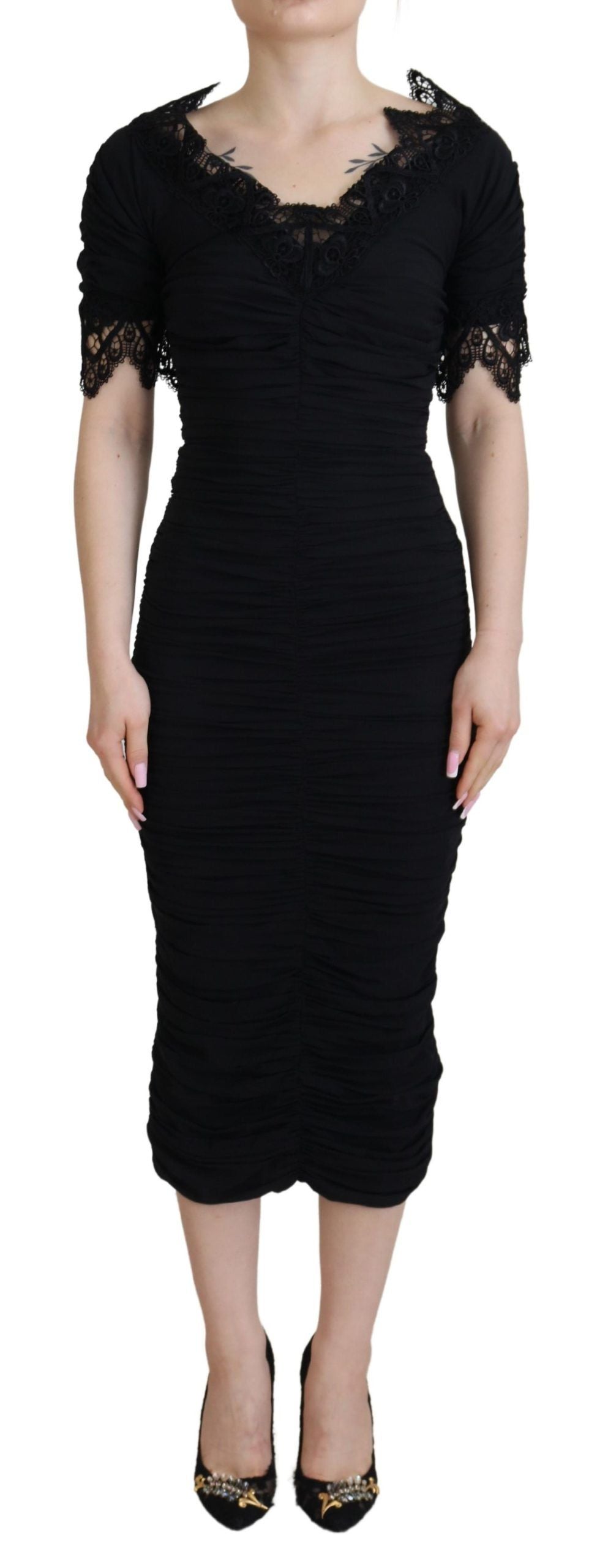 Dolce & Gabbana Black Midi Dress for Women