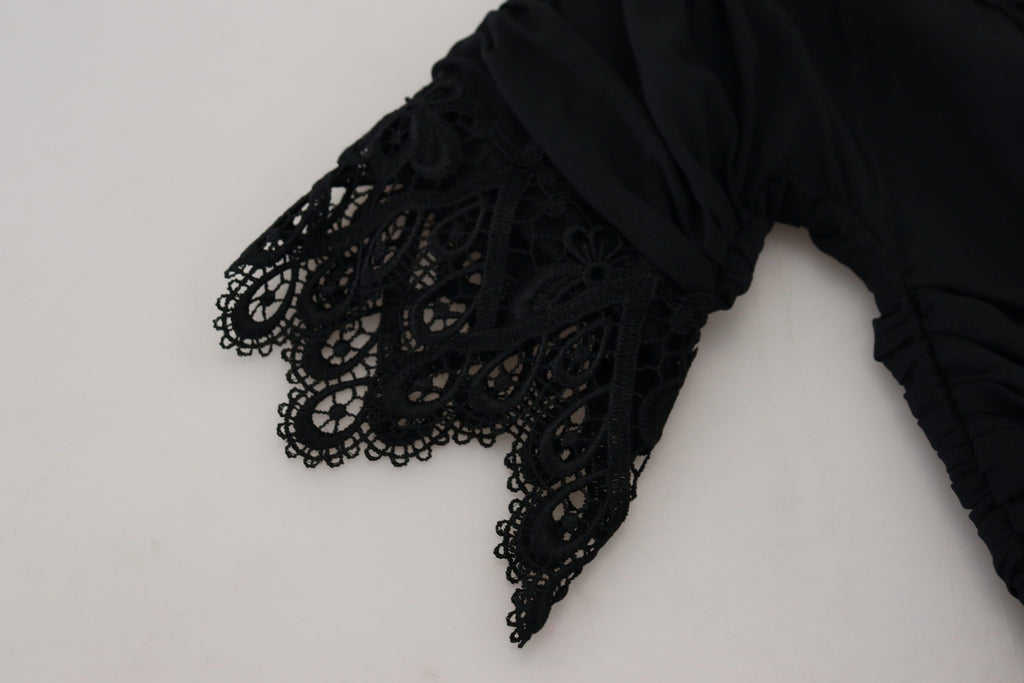 Dolce & Gabbana Black Midi Dress for Women additional view