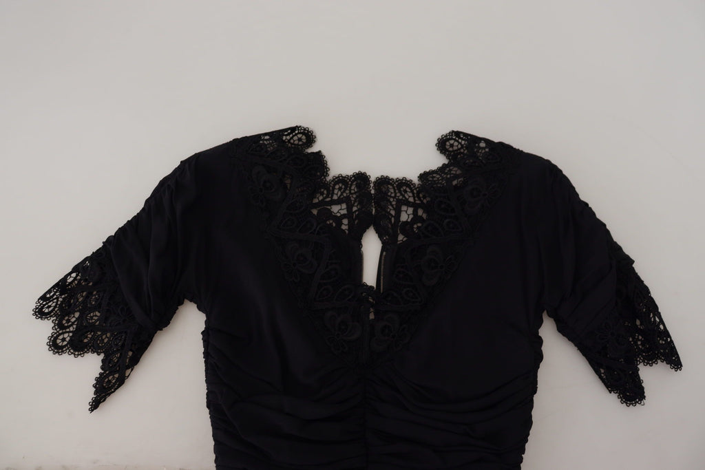 Dolce & Gabbana Black Midi Dress for Women additional view