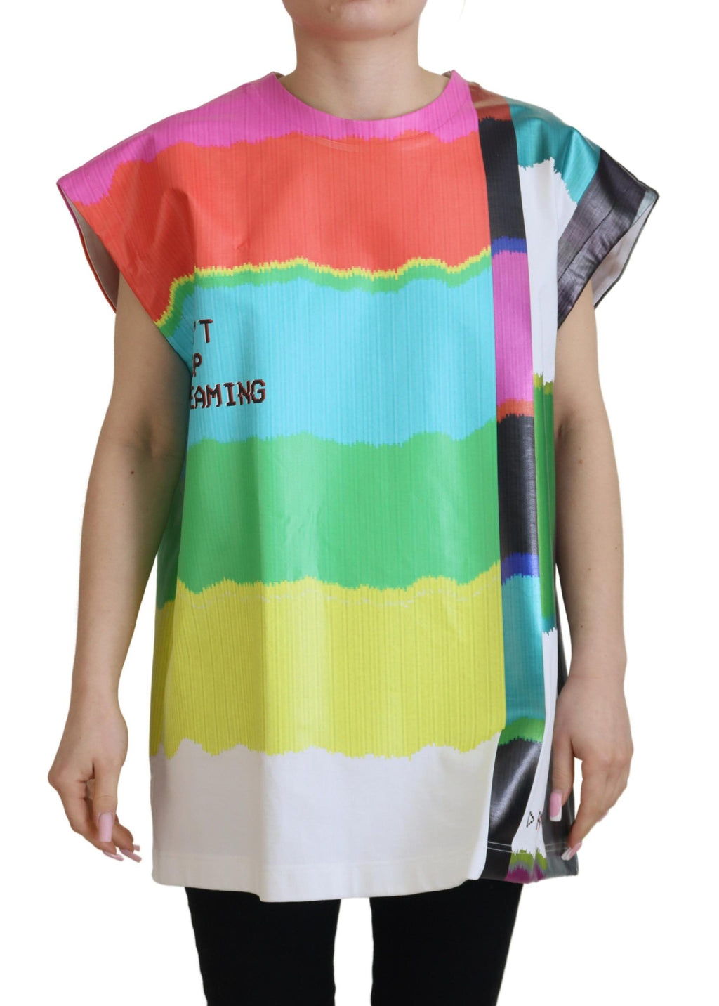 Dolce & Gabbana Multicolor Sleeveless T-Shirt for Women