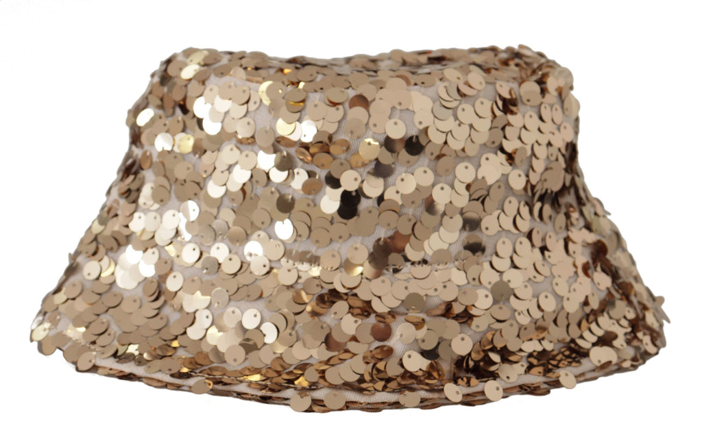 Dolce & Gabbana Gold Bucket Hats for Women detail view