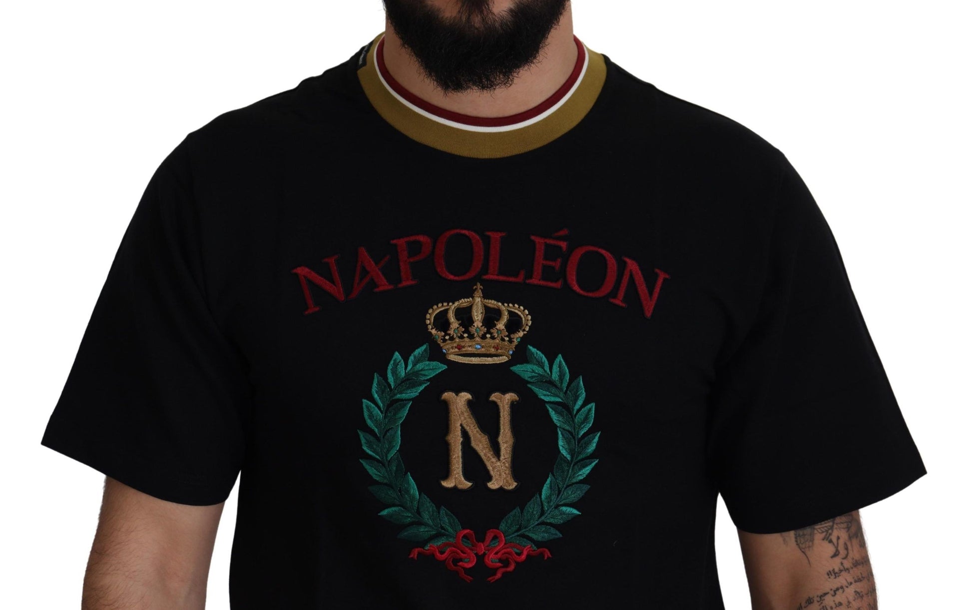 Dolce & Gabbana Black T-Shirt for Men side view
