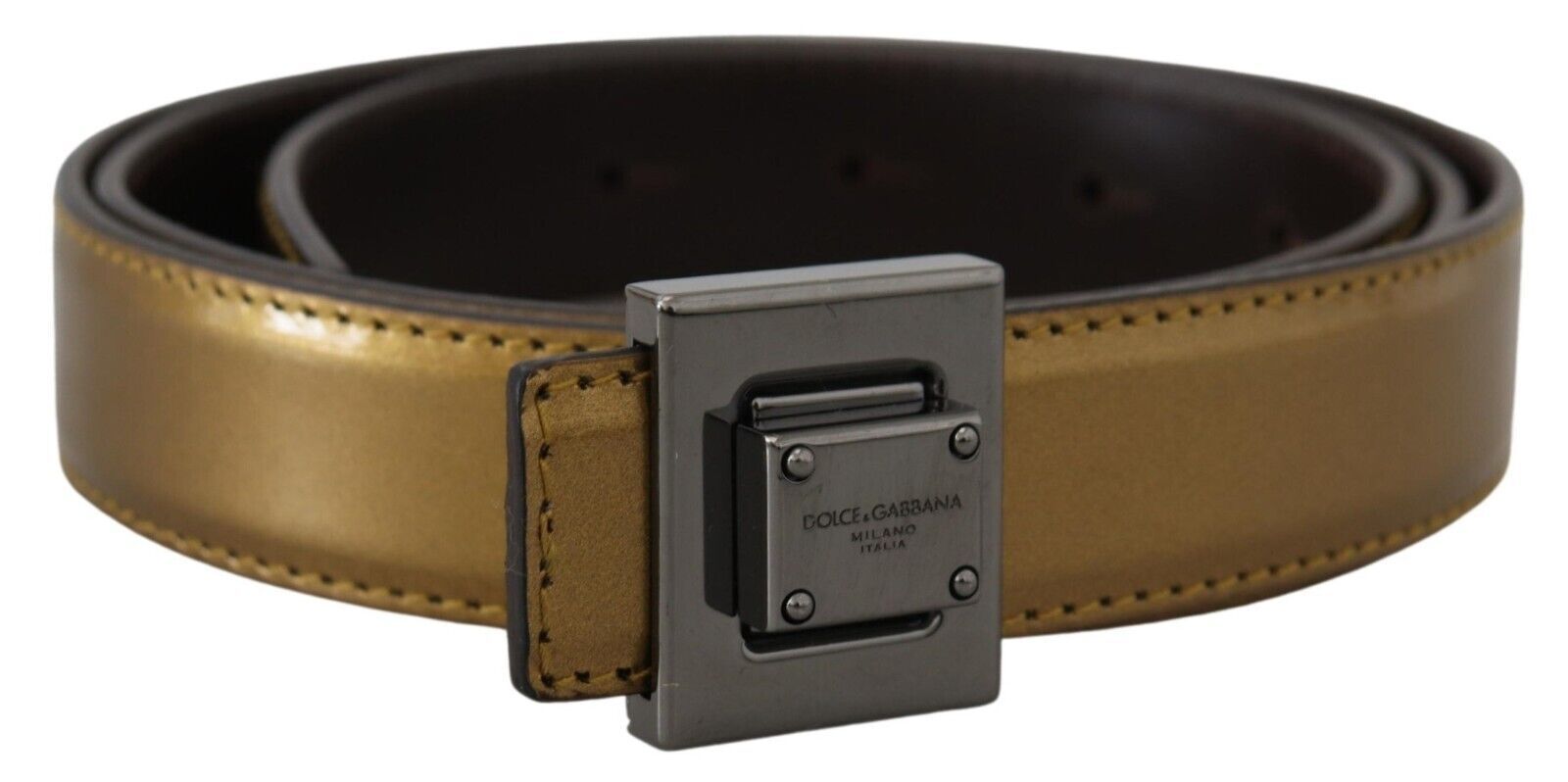Dolce & Gabbana Gold Belt for Men alternate view