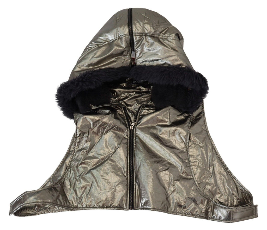 Dolce & Gabbana Silver Hats for Men side view