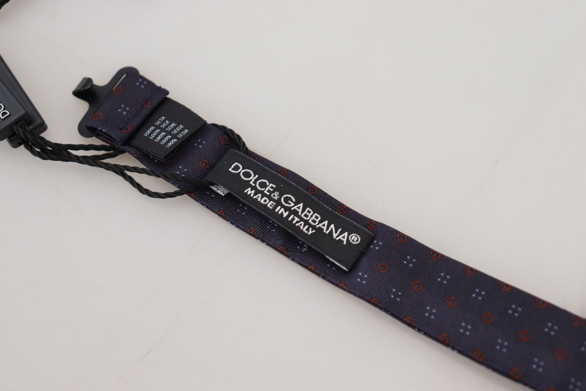 Dolce & Gabbana Blue Bowties for Men side view