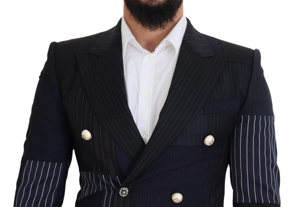 Dolce & Gabbana Blue Blazer for Men side view