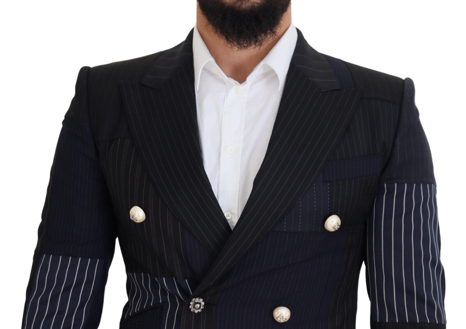 Dolce & Gabbana Blue Blazer for Men side view