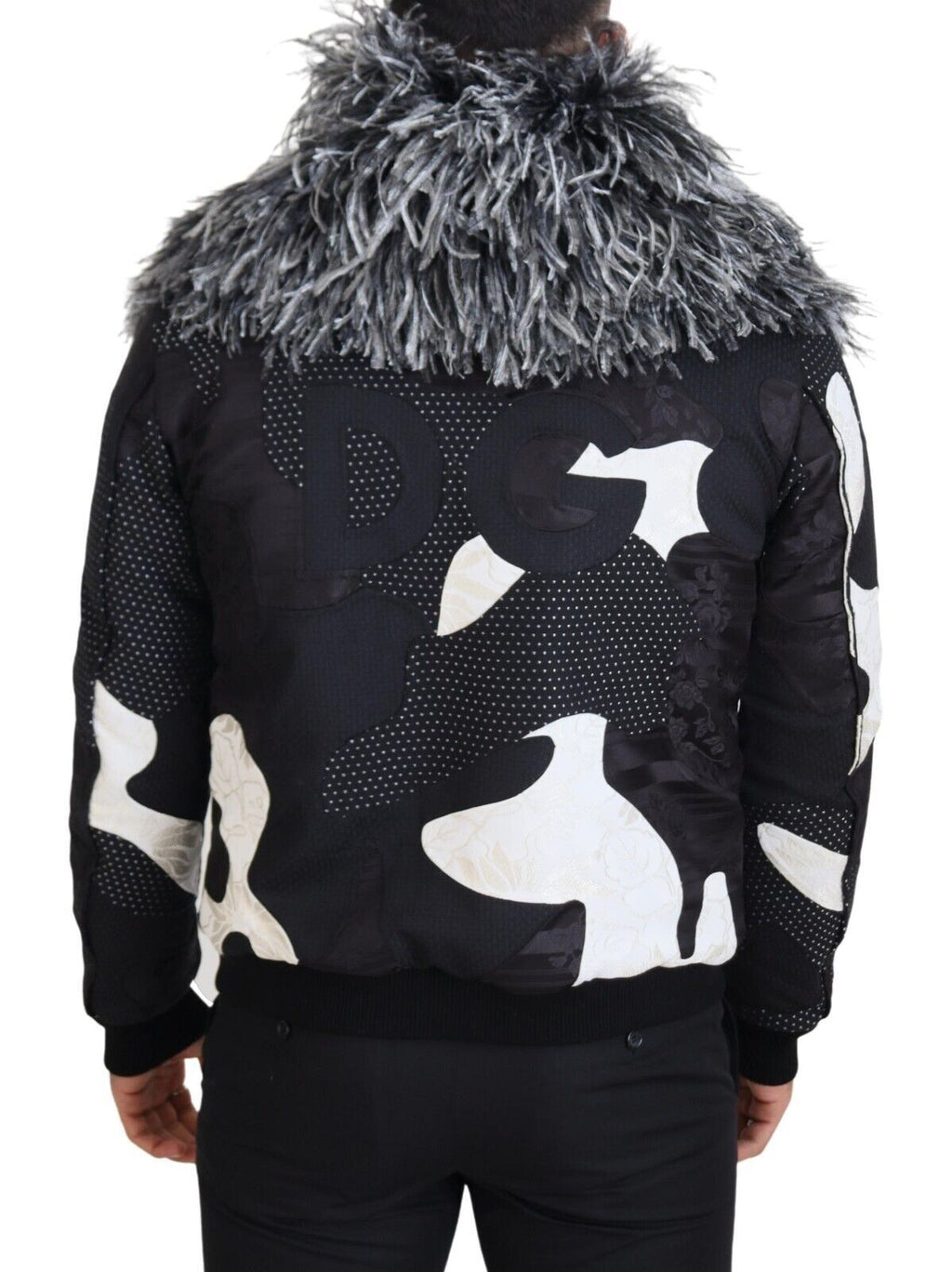Dolce & Gabbana Black Bomber for Men detail view