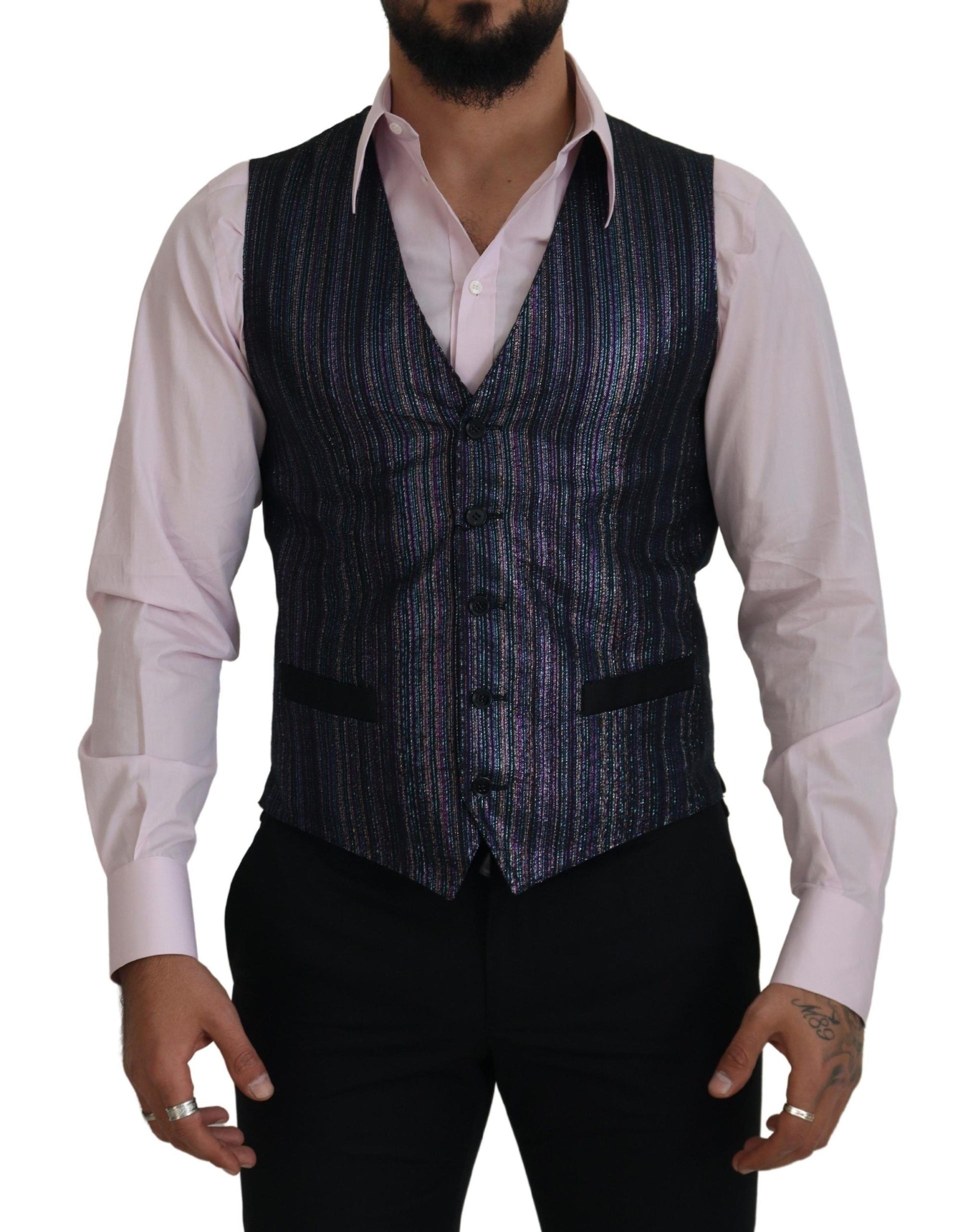 Gilet Robe Gilet de Costume Formel en Polyester Multicolore Dolce & Gabbana