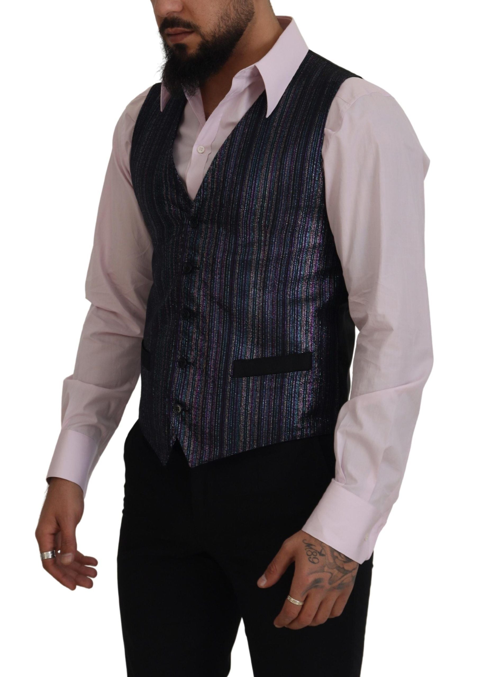 Gilet Robe Gilet de Costume Formel en Polyester Multicolore Dolce & Gabbana