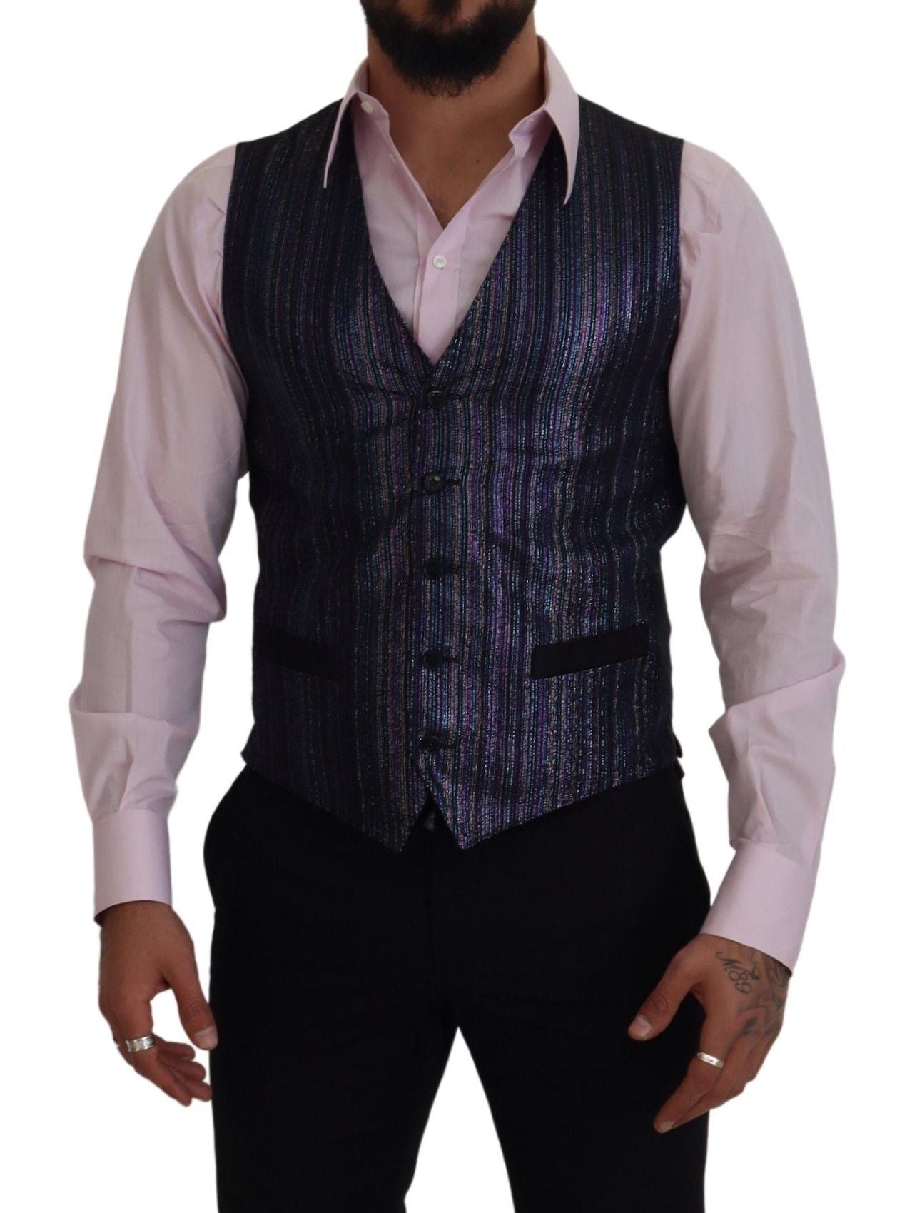 Gilet Robe Gilet de Costume Formel en Polyester Multicolore Dolce & Gabbana