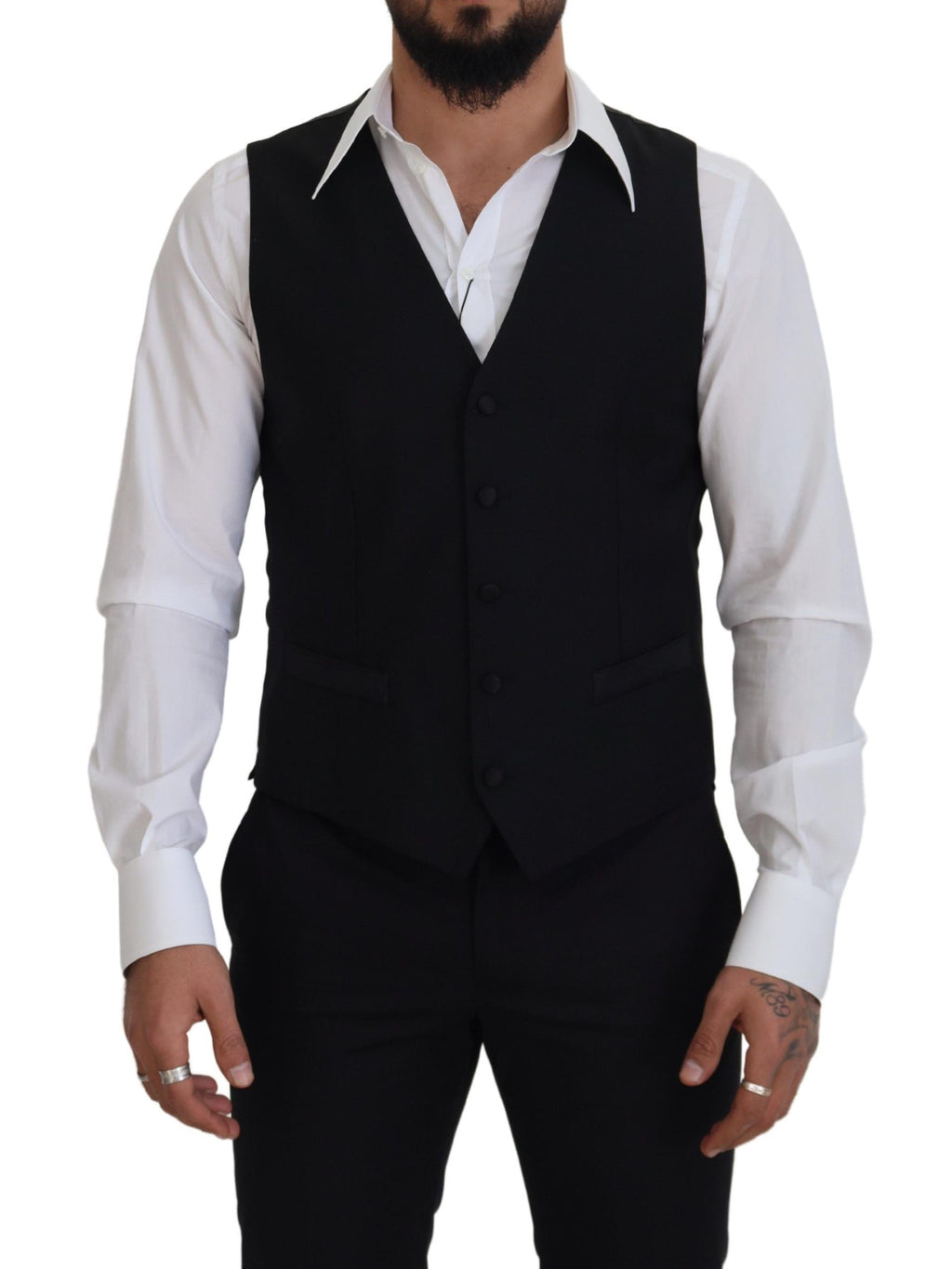 Dolce & Gabbana Black Waistcoats for Men