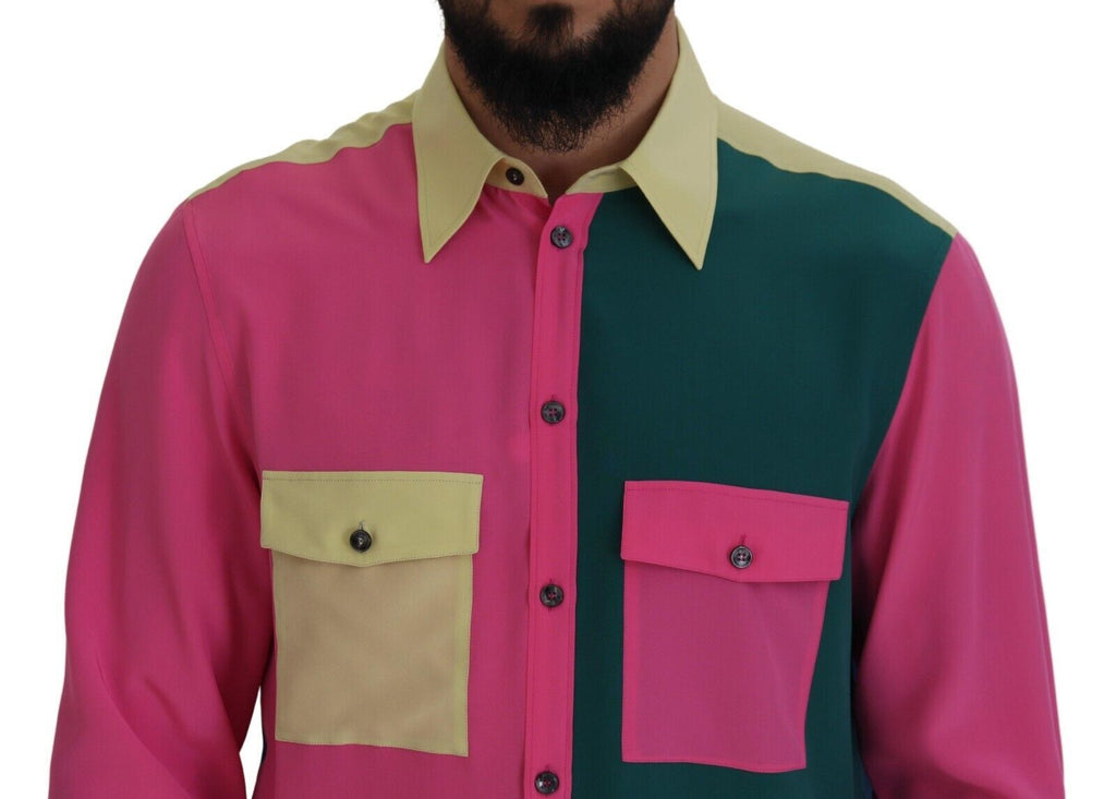 Dolce & Gabbana Multicolor Dress Shirt for Men side view