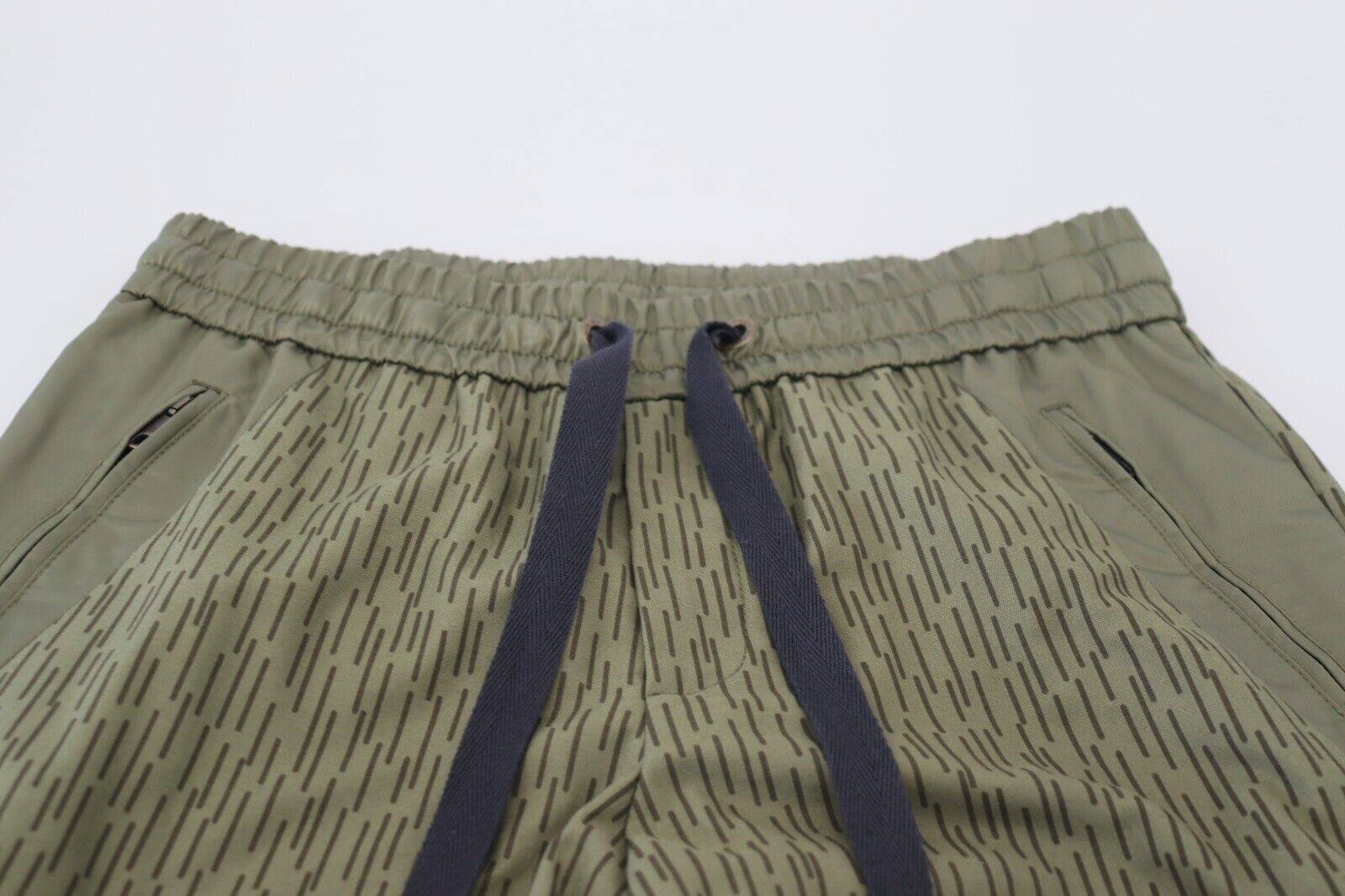 Pantalon cargo Dolce & Gabbana pour homme, à rayures vertes et fermeture éclair aux jambes