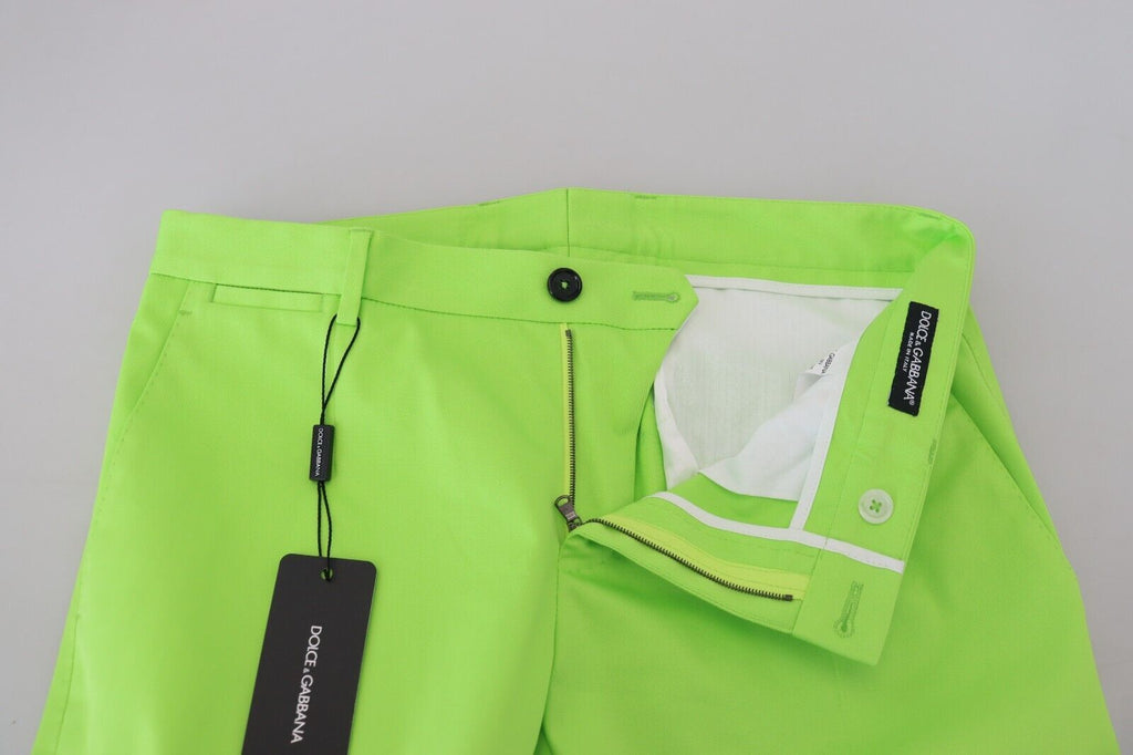 Dolce & Gabbana Green Skinny Pants for Men side view