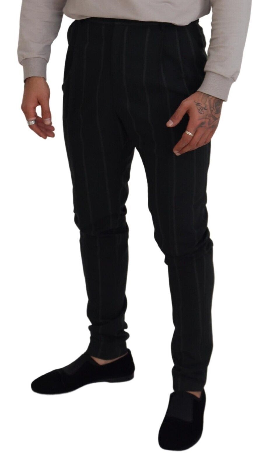 Dolce & Gabbana Black Casual Pants for Men side view