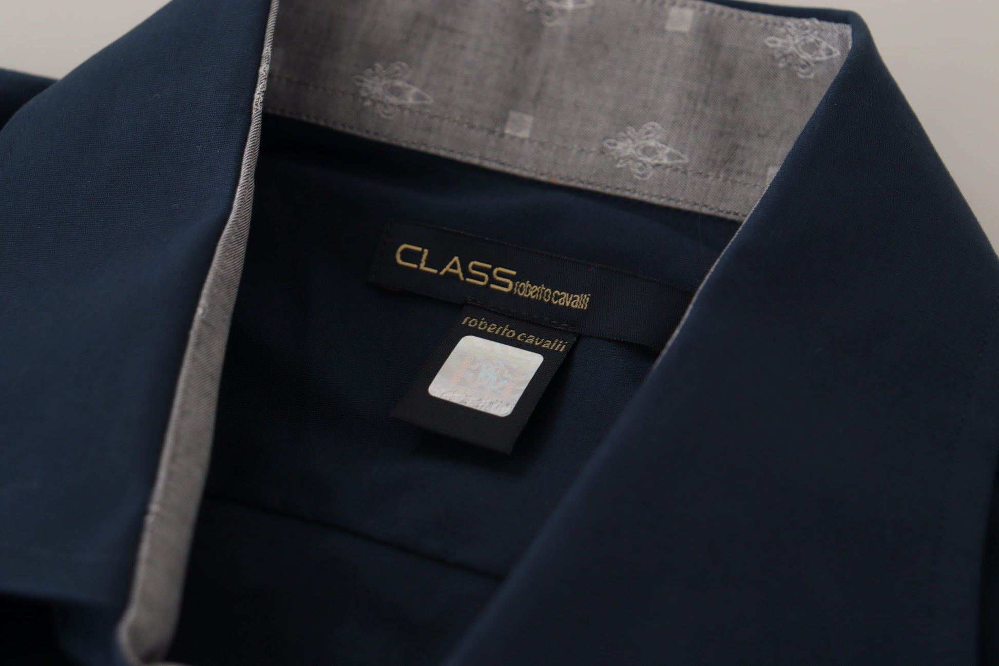 Roberto Cavalli Blue Dress Shirt for Men additional view