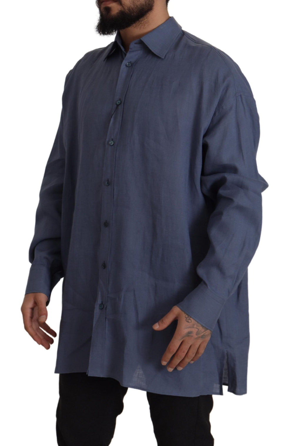 Dolce & Gabbana Blue Dress Shirt for Men alternate view