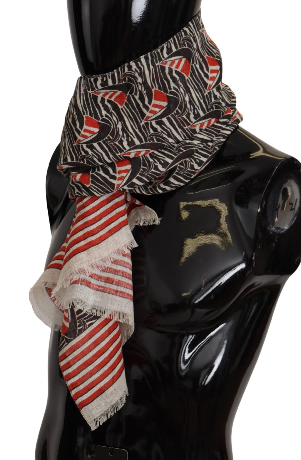 Dolce & Gabbana Red Scarf for Men side view