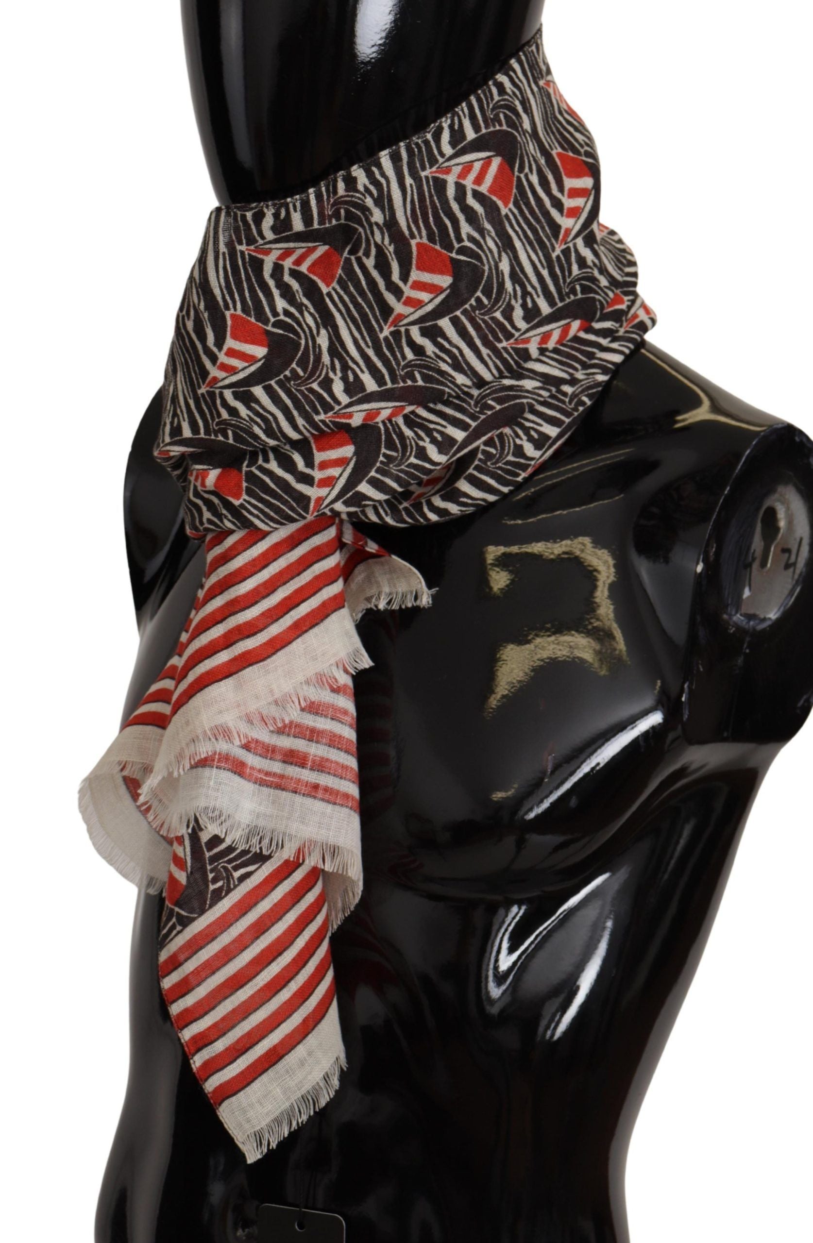 Dolce & Gabbana Red Scarf for Men side view