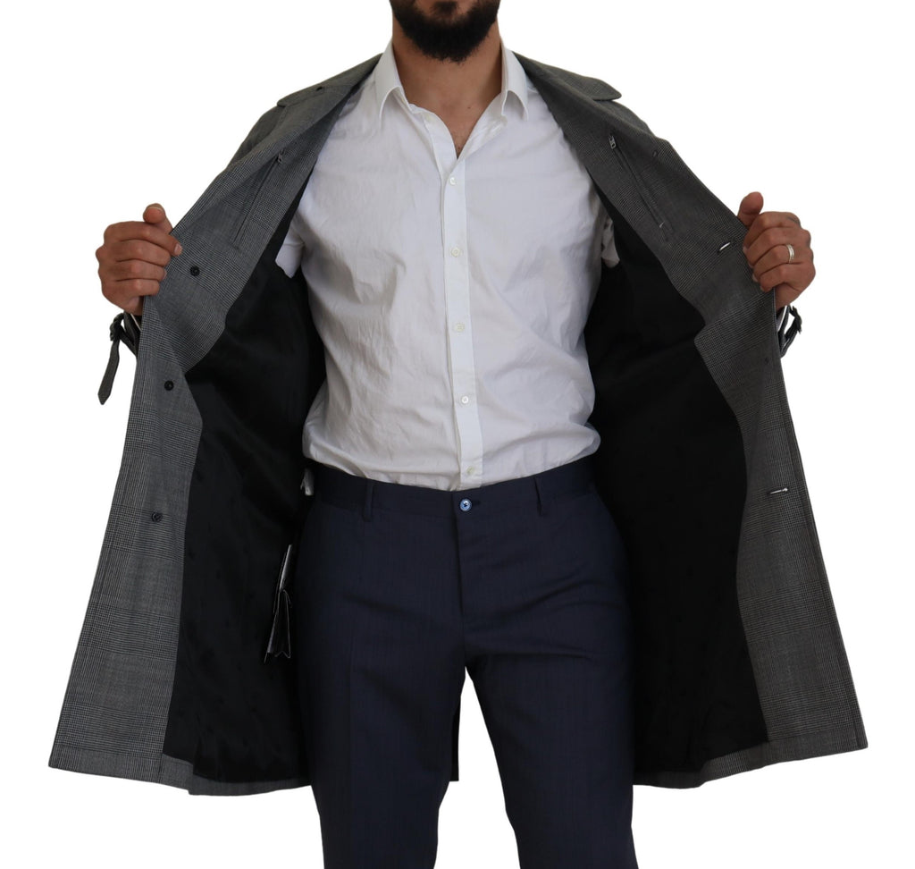 Dolce & Gabbana Grey Trench Coats for Men additional view