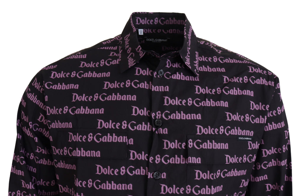 Dolce & Gabbana Black Dress Shirt for Men detail view