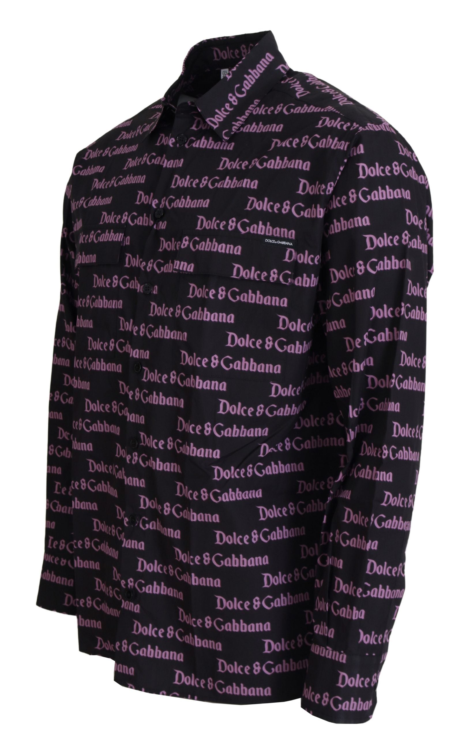 Dolce & Gabbana Black Dress Shirt for Men side view