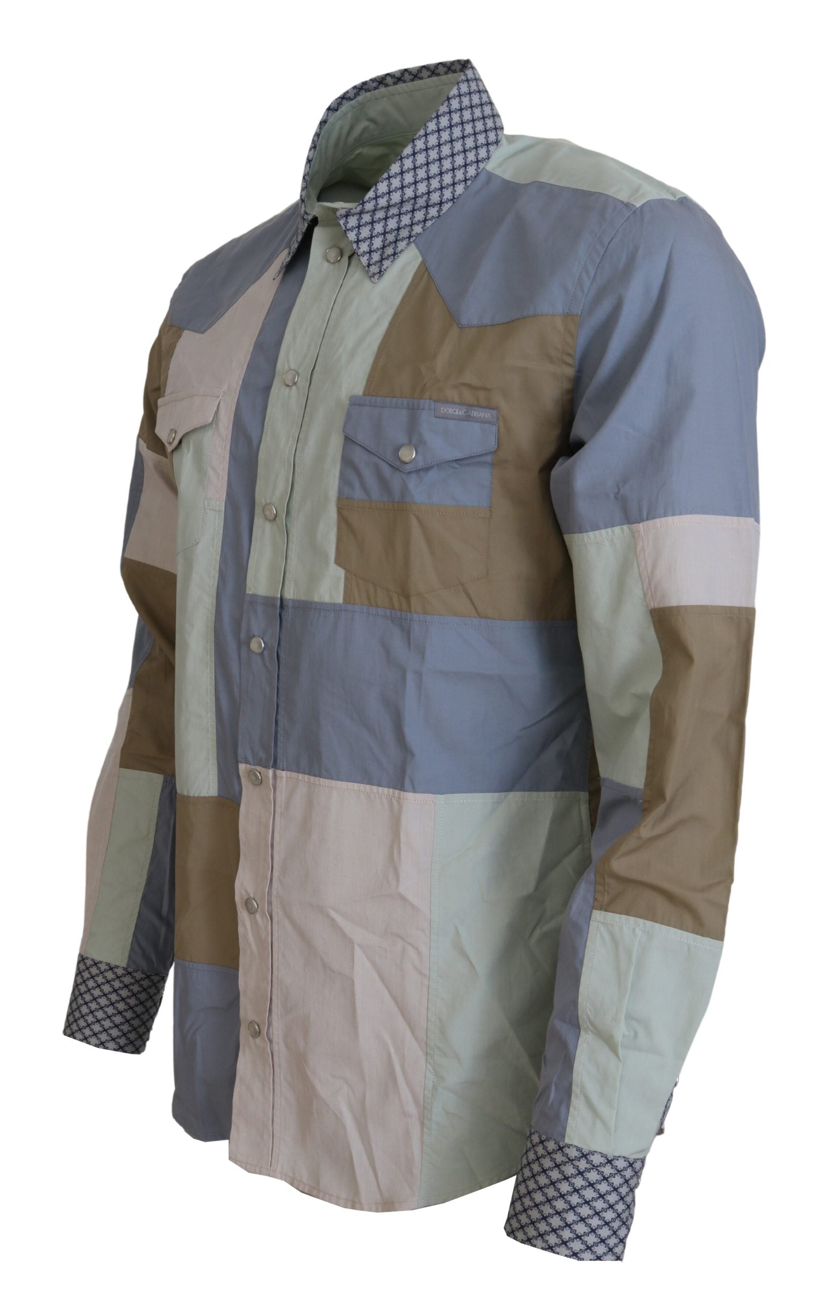 Dolce & Gabbana Multicolor Dress Shirt for Men side view