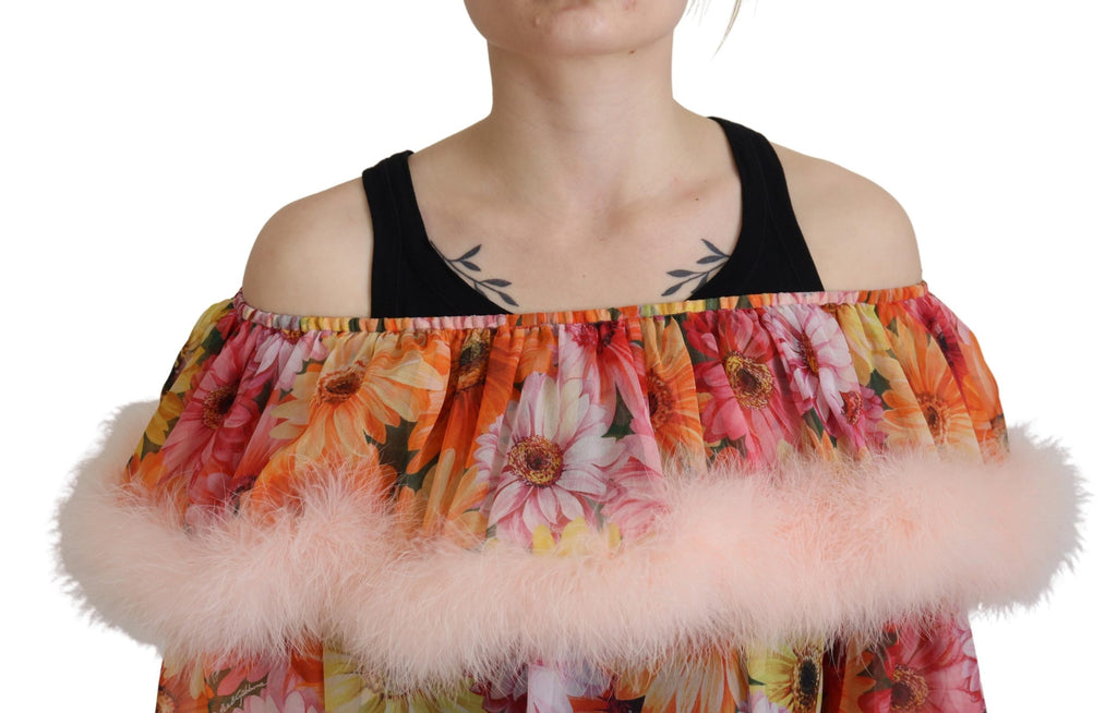 Dolce & Gabbana Multicolor Long Sleeve T-Shirt for Women side view