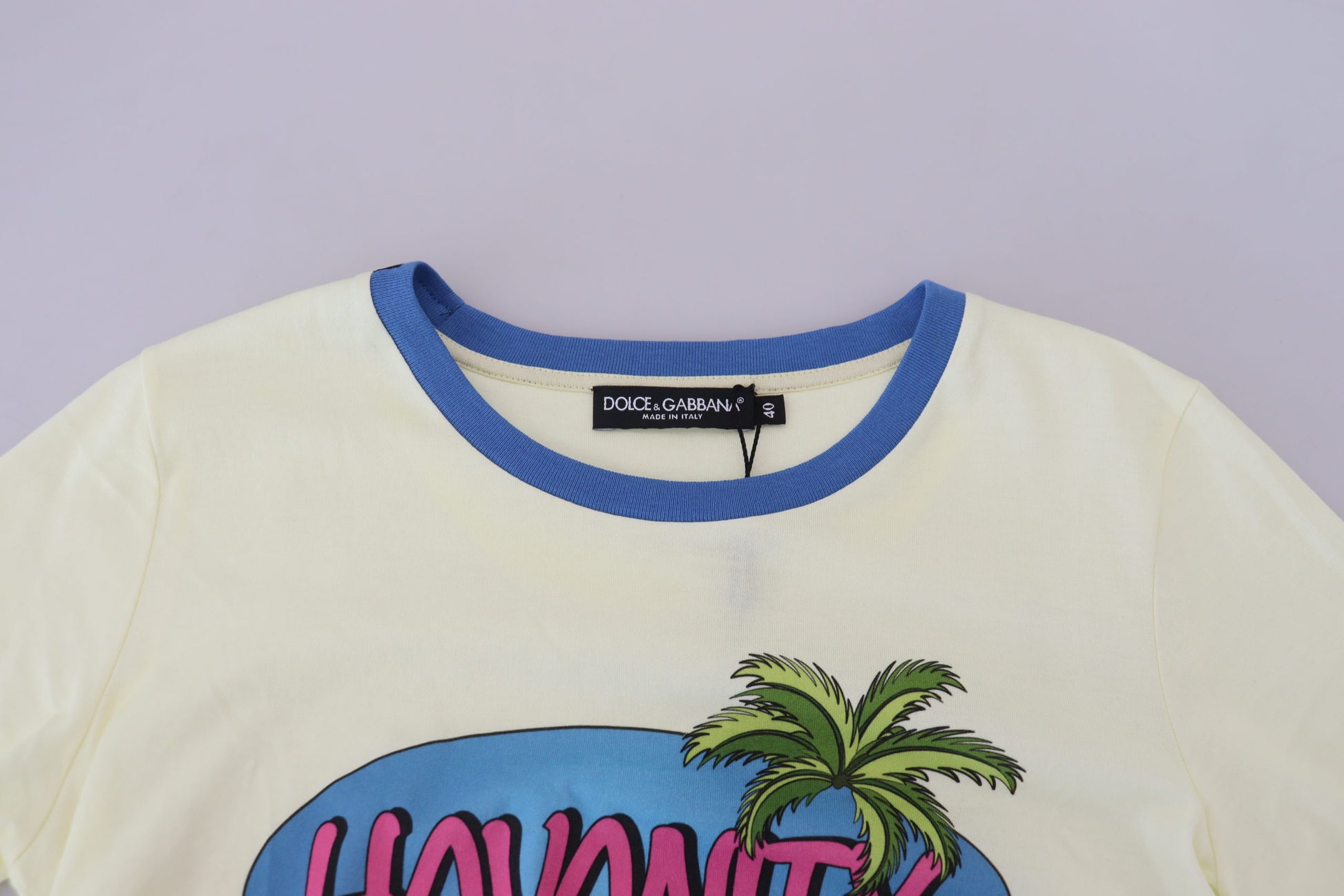 Dolce & Gabbana Yellow T-Shirt for Women additional view