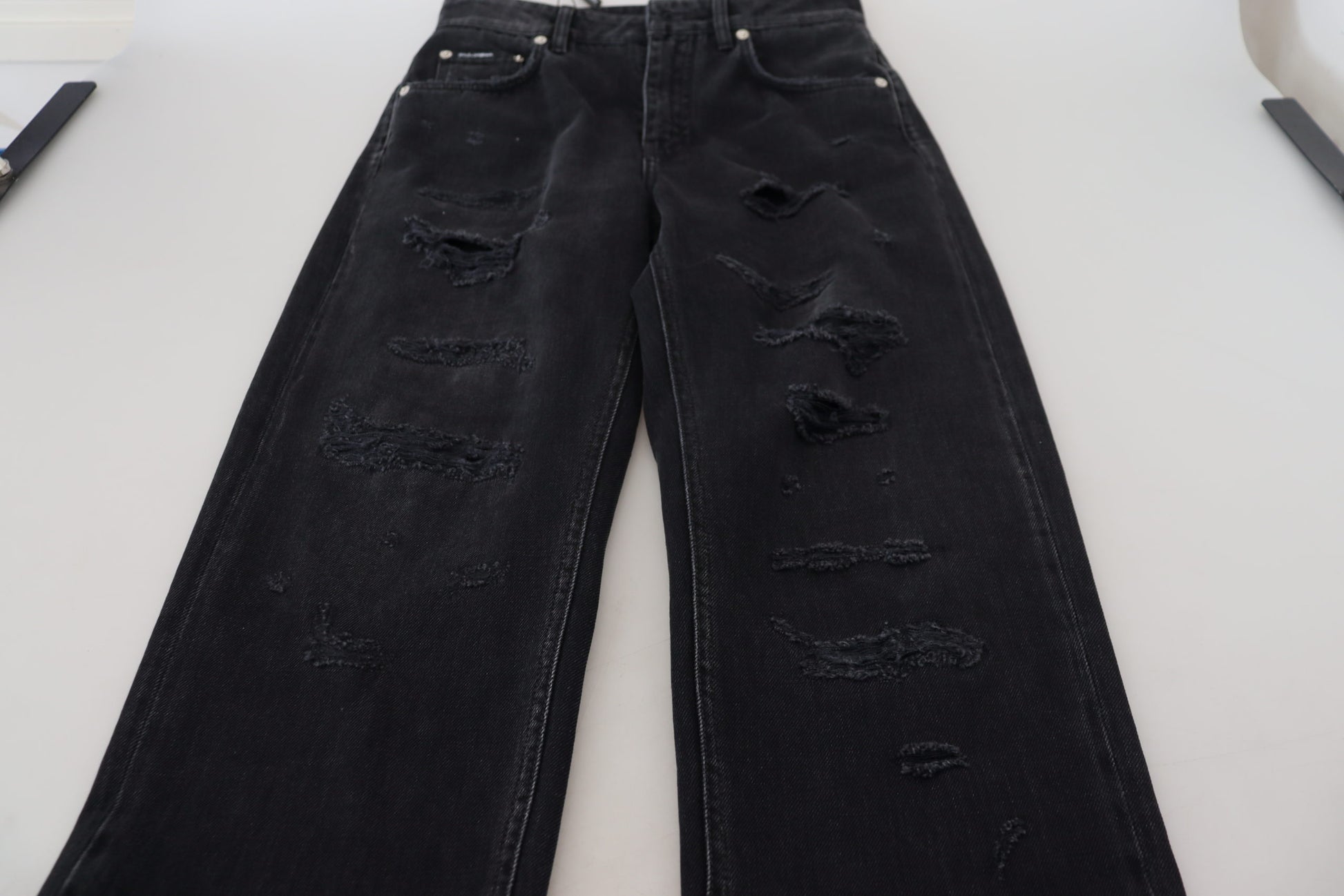 Dolce & Gabbana Black Straight Leg Jeans for Women additional view