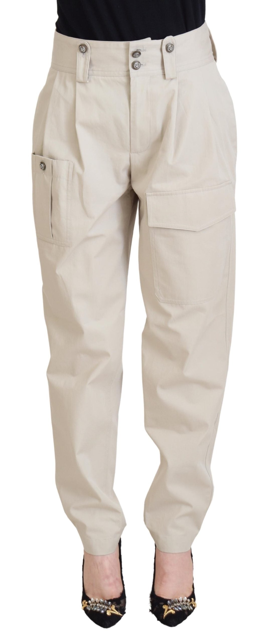Dolce & Gabbana Beige Cargo Pants for Women