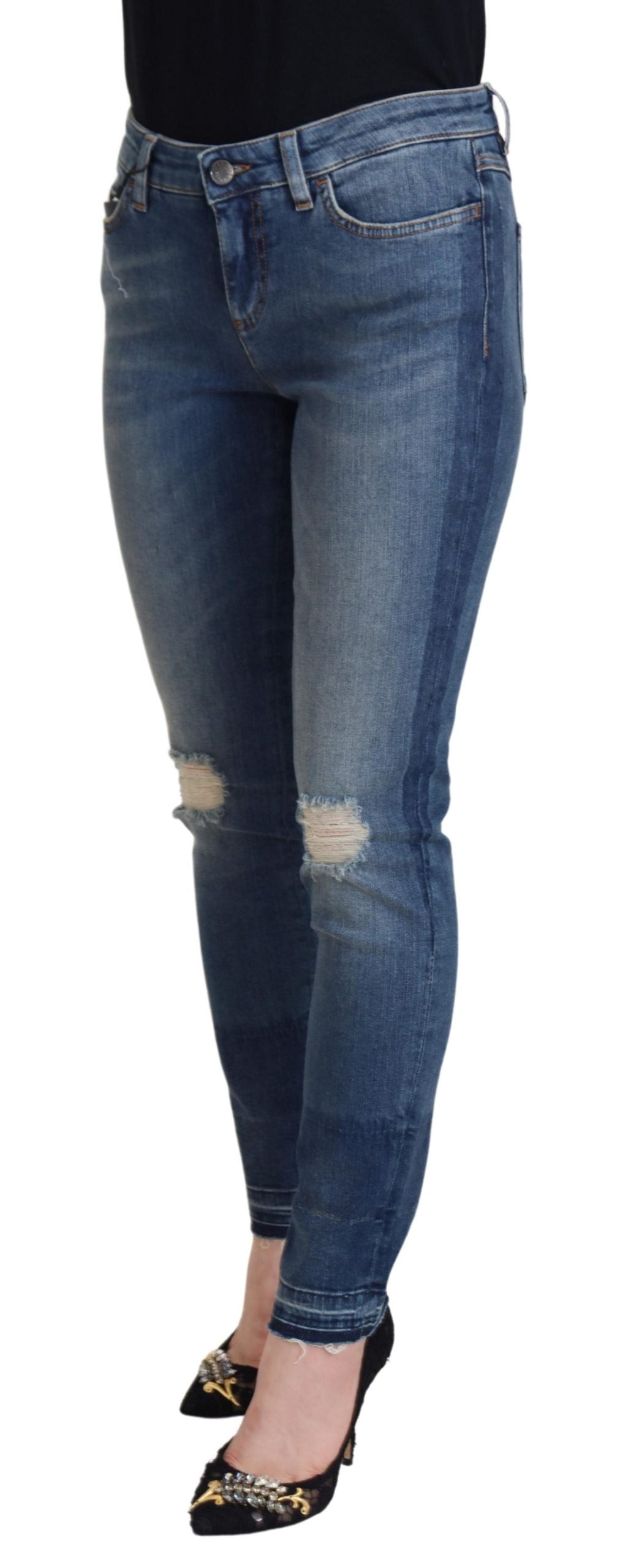 Dolce & Gabbana Blue Skinny Jeans for Women alternate view