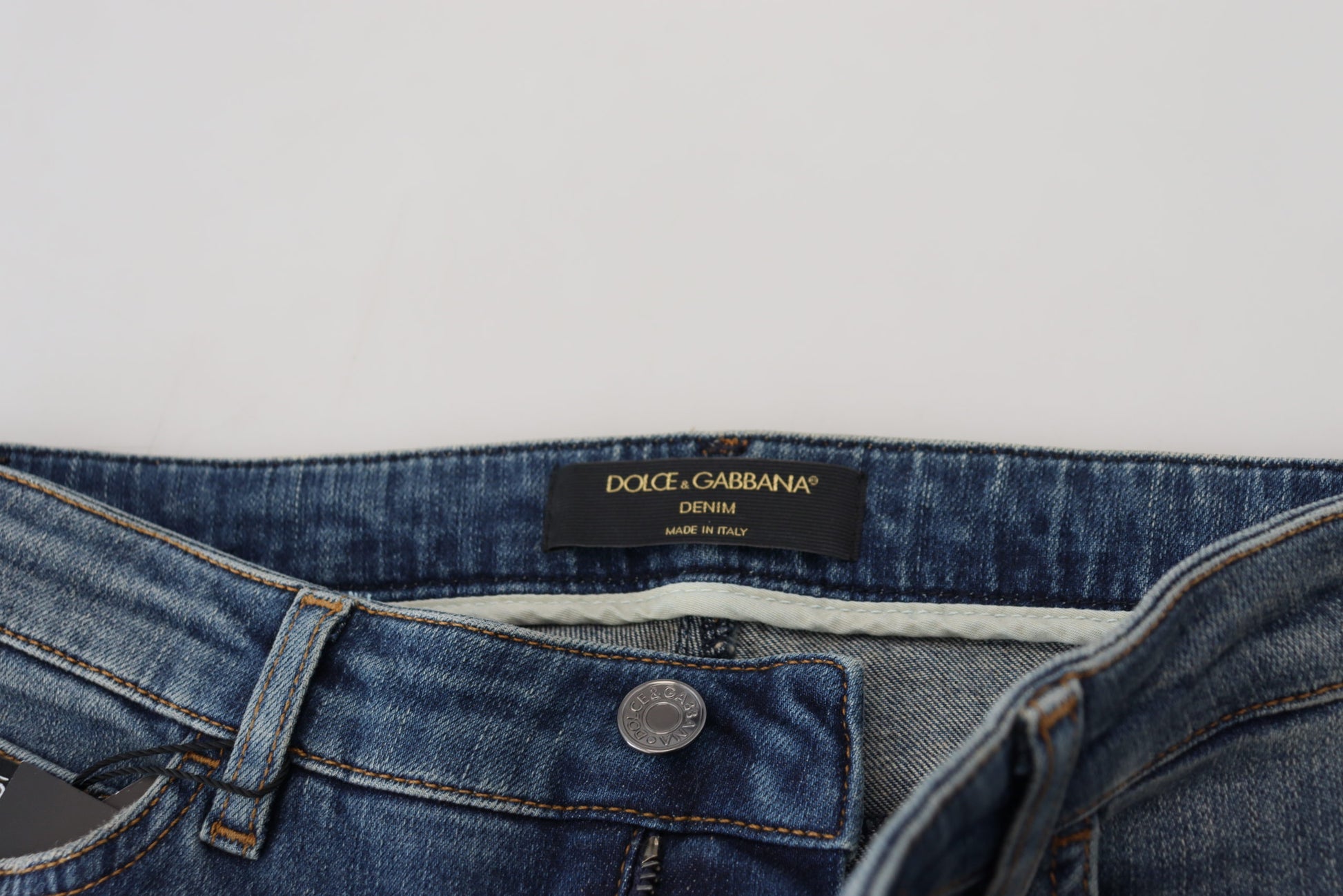 Dolce & Gabbana Blue Skinny Jeans for Women additional view